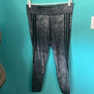 Adidas Climalite Acid Wash Crop Active Leggings XL